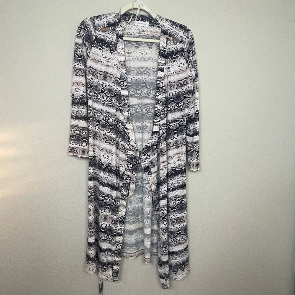 Calvin Klein Snake Wrap Dress Size 6 - Picture 2 of 11
